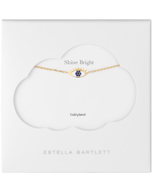 Estella Bartlett White Happy Thoughts Eye Pendant Necklace