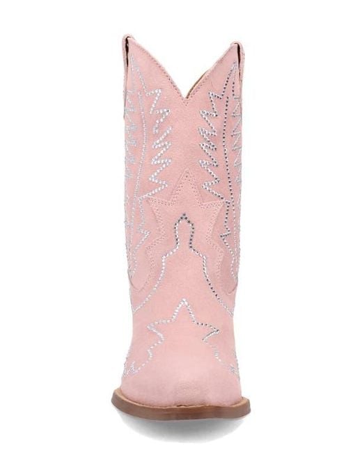 Dingo Pink Tiny Pony Rhinestone Western Boot