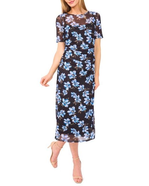 cece blue floral dress Daisy Chambray Button Front Dress by CeCe