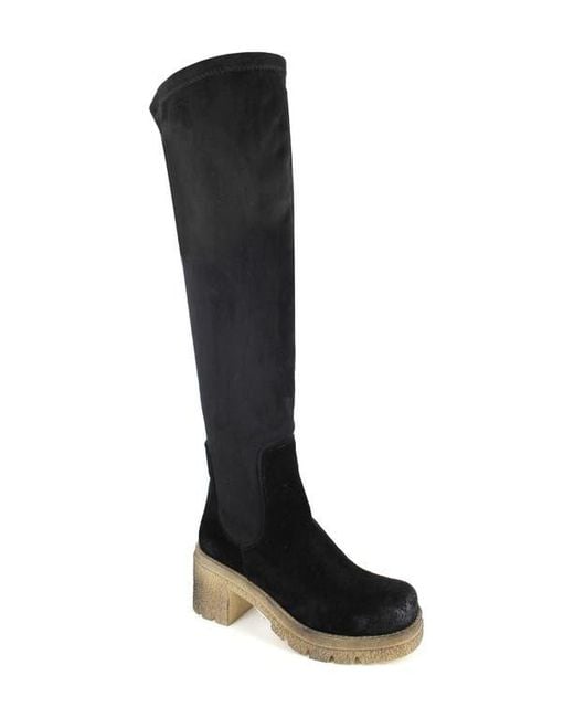 Zigi Black Jaylen Over The Knee Platform Boot