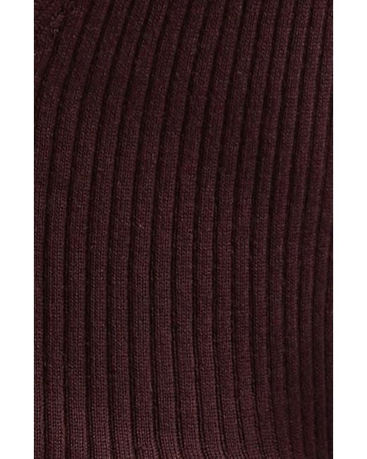 Johnstons Black Rib Superfine Cashmere V-Neck Cardigan