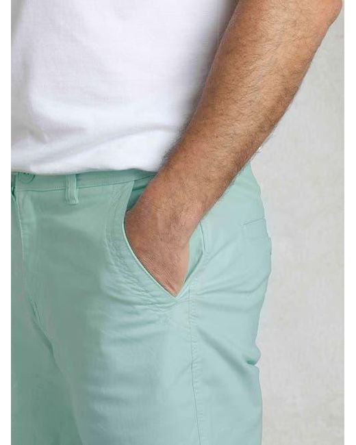 Weird Fish Blue Rayburn Flat Front Shorts for men