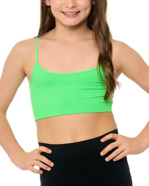 Malibu Sugar Green Solid Bra Cami