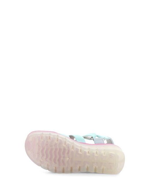 Fly London White Yoji Platform Wedge Sandal