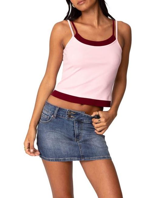 Edikted Blue Element Layered Camisole