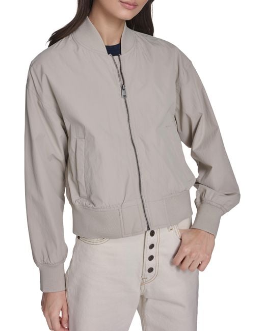 Levi's Gray Relaxed Bomber Jacket