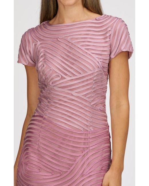 JS Collections Pink Julianna Soutache Cocktail Dress