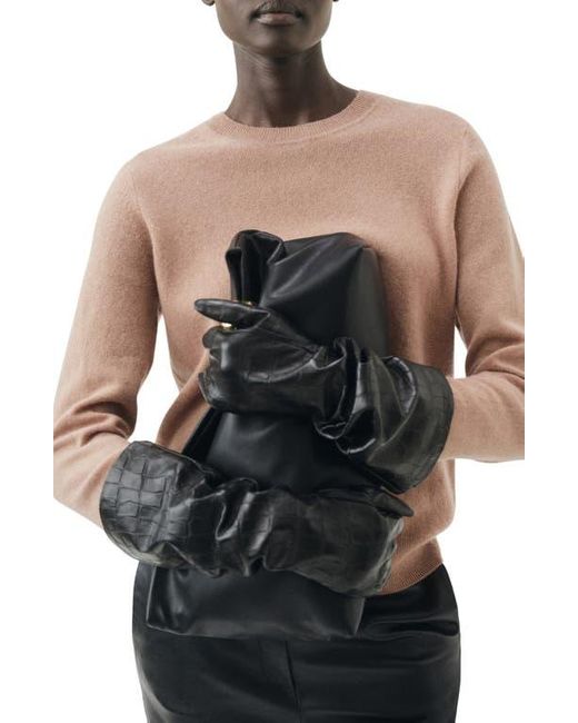 Mango Black Crewneck Cashmere Sweater