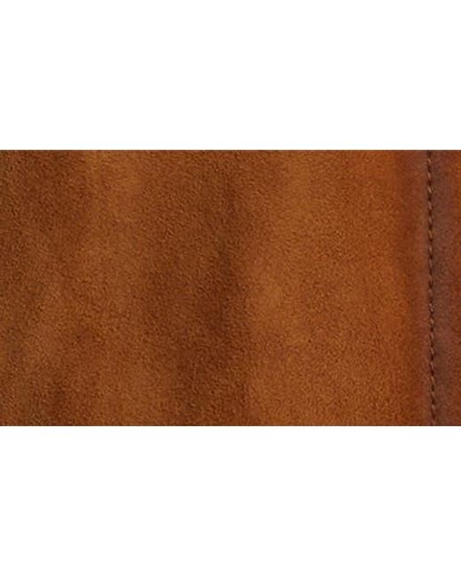 Frye Brown Suede & Leather Shacket