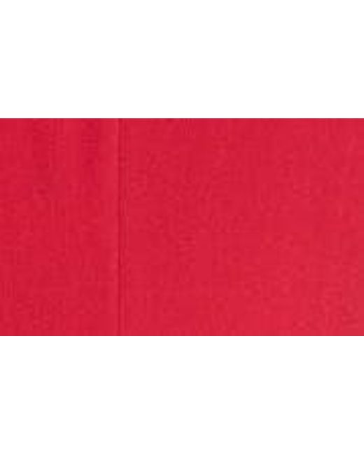 Giambattista Valli Red Bow Cutout Cap Sleeve Gown