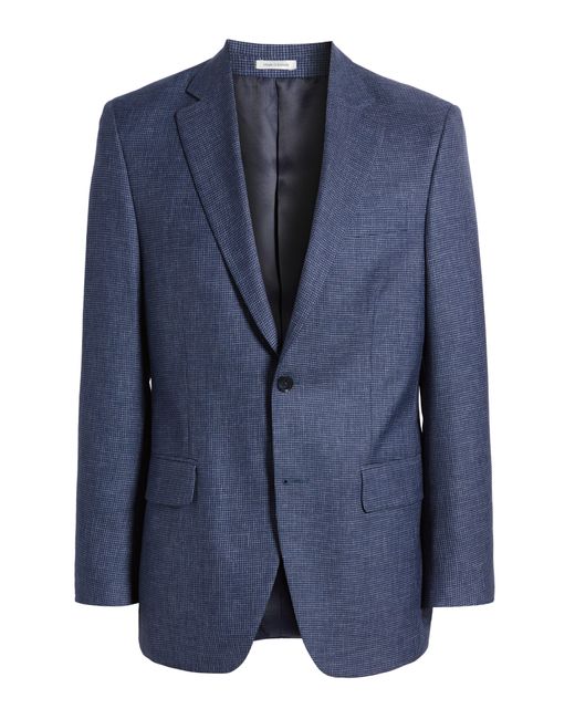 Peter Millar Blue Tailored Fit Wool Sport Coat for men
