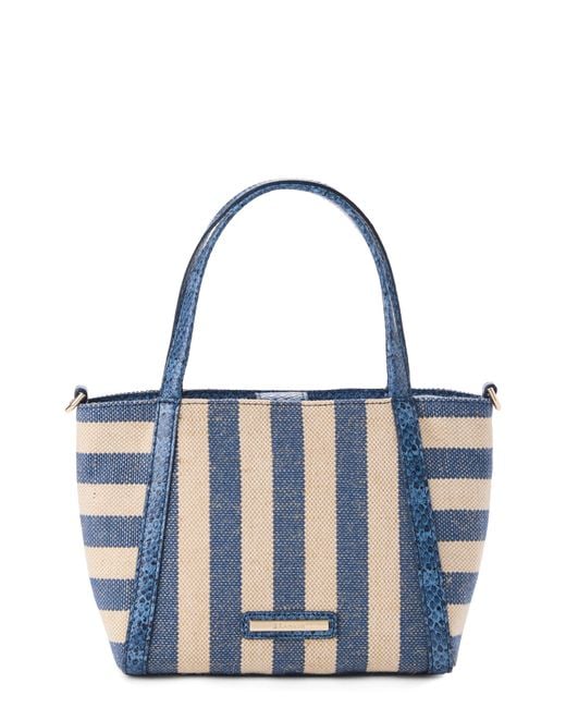 Brahmin Blue Small Mona Tote