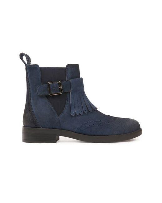 Celtic & Co. Blue Brogue Strap Chelsea Boot