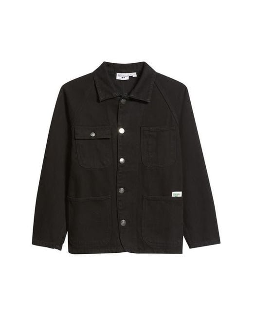 Service Works Black Organic Cotton Denim Jacket for men