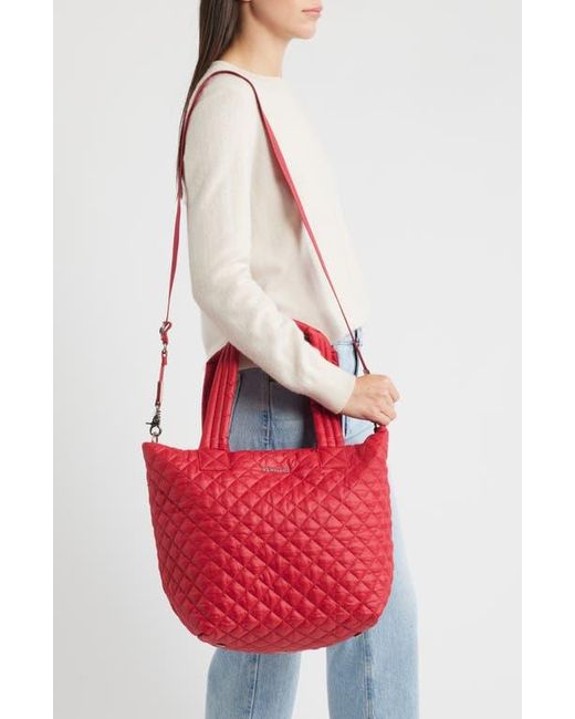 MZ Wallace Red Medium Metro Deluxe Tote