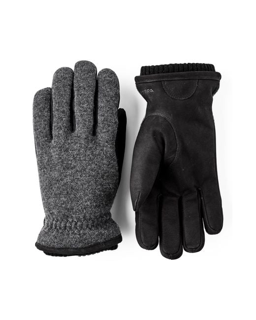 Hestra Black Noah Insulated Gloves for men