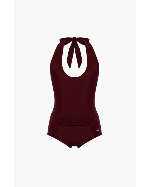 Oddli Red Halter One Piece