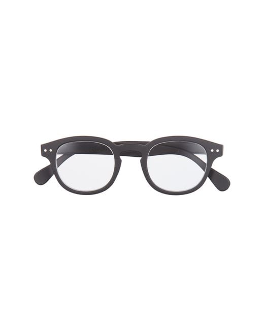 Izipizi Black 47Mm Rectangular Reading Glasses