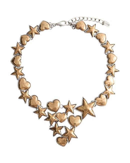 Mango Metallic Contrasting Necklace