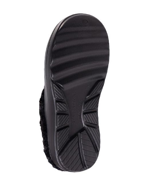 Revitalign Black Fusion Vitality Faux Fur Lined Clog