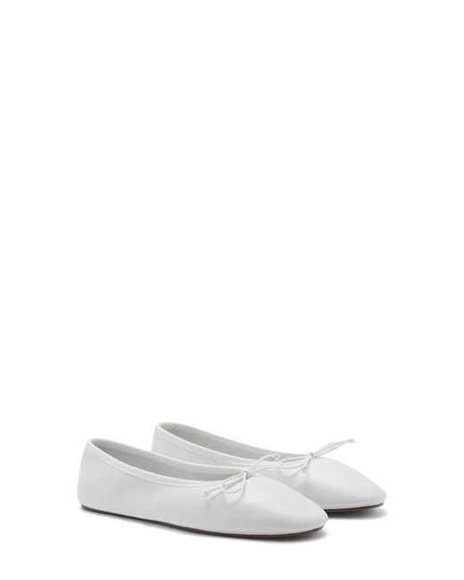 Mango White Ballet Flat