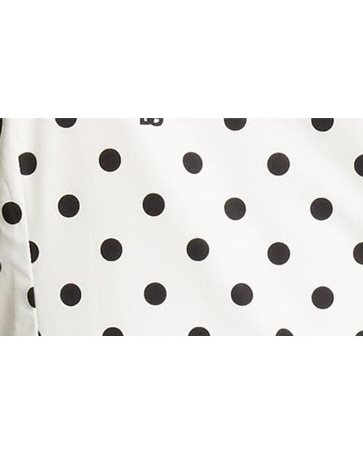 Dolce & Gabbana White Polka Dot Sleeveless Cotton Midi Dress