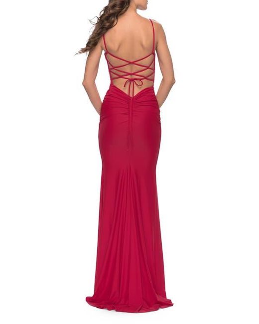 long jersey dresses for women Cinderella Divine - Fitted Long Sleeve Stretch Jersey Gown