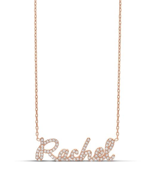 SHYMI White Script Name Necklace