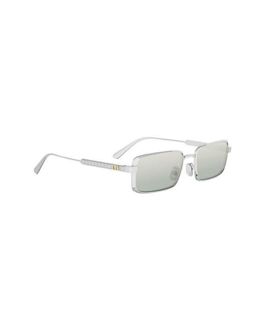 Dior Gray Cannage S2U Rectangular Sunglasses