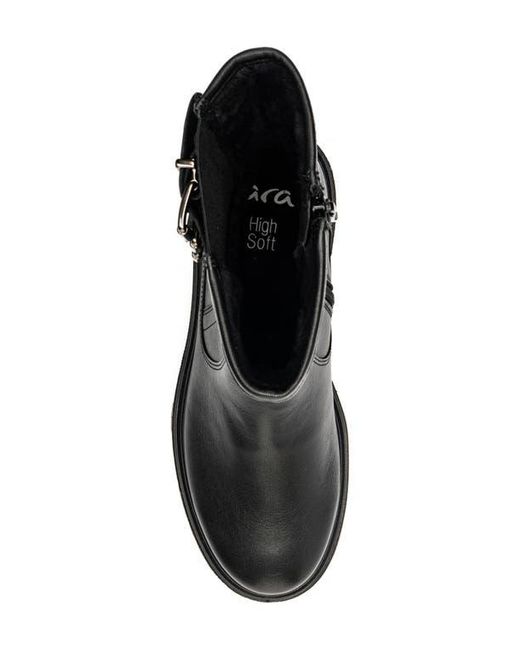 Ara Black Montpelier Combat Boot