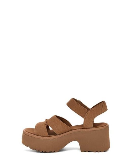 Ugg Brown New Heights Platform Sandal