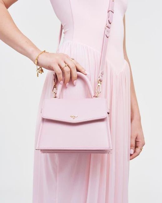 Fable England Pink Small Structured Tote Bag
