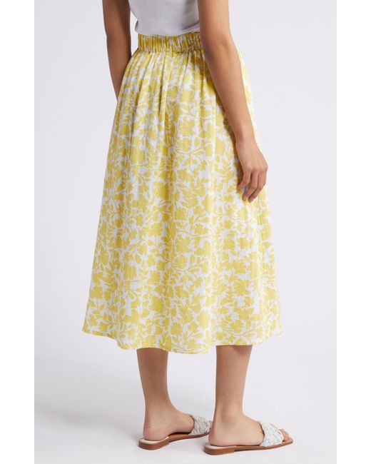 Caslon Yellow Caslon(r) Cotton Gauze Skirt