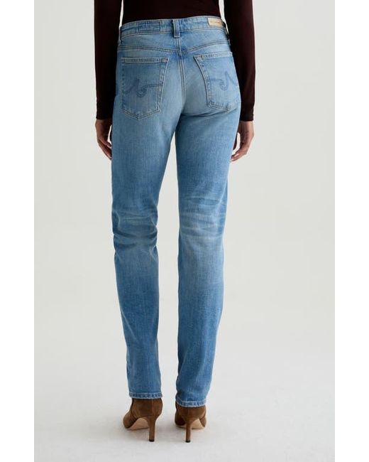 AG Jeans Blue Sandra Low Rise Straight Leg Jeans