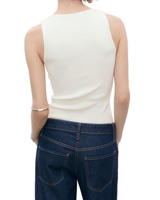 Mango Blue Sleeveless Sweater