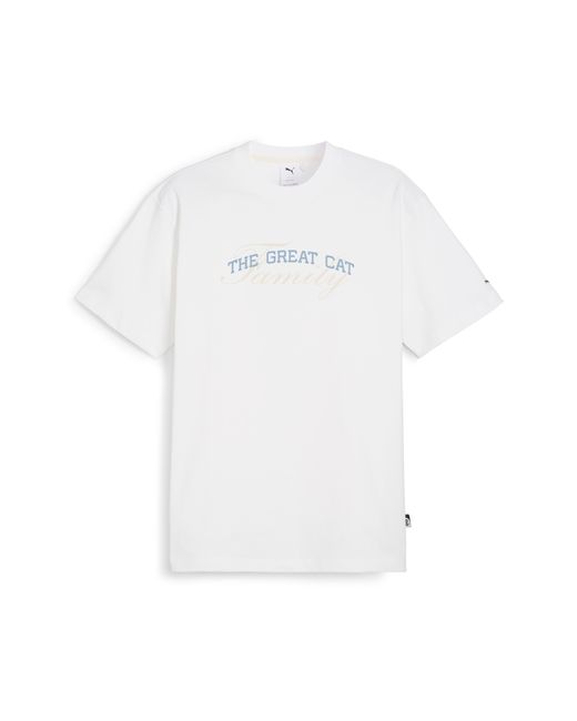 PUMA White Basketball Nostalgia Graphic T-shirt for men
