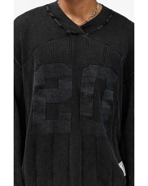 Represent Black Varsity Sweater for men