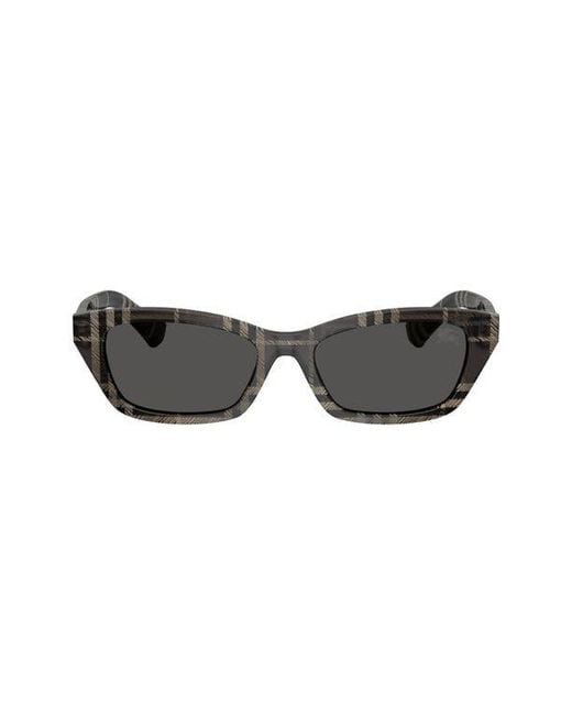 Burberry Gray 52Mm Rectangular Sunglasses