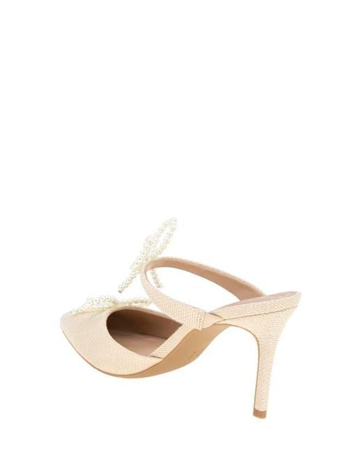 BCBGMAXAZRIA White Bardia Pointed Toe Mule