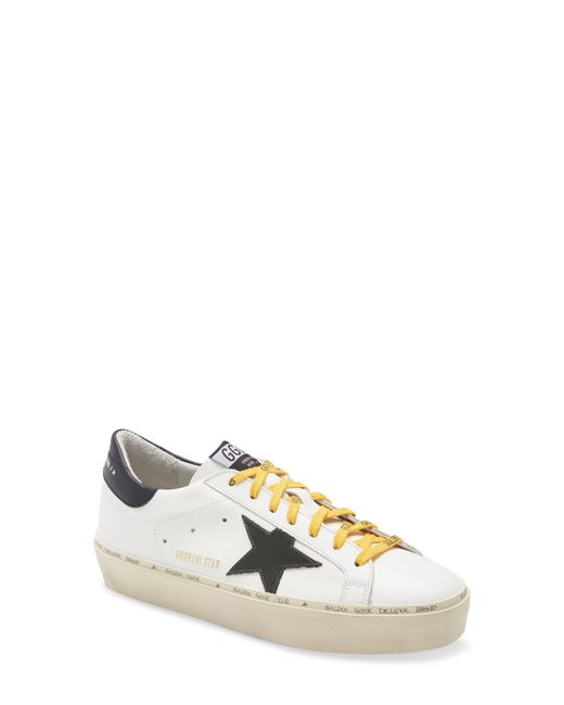 Golden Goose Deluxe Brand Leather Hi Star Sneaker in White/ Army Green ...