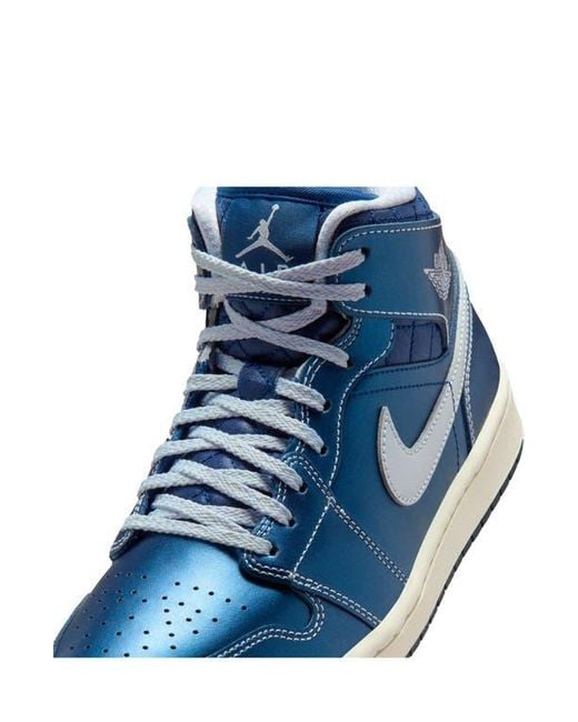 Nike Blue Air 1 Mid Se Basketball Sneaker