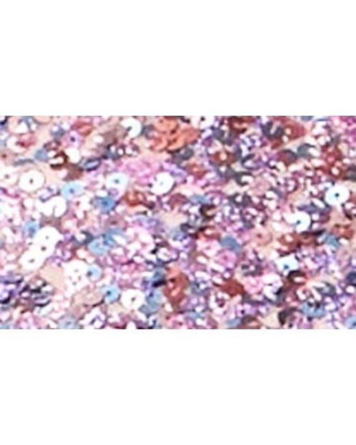 Endless Rose Purple Open Back Sequin Crop Top