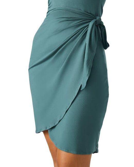 Steve Madden Blue Archer Side Tie Sleeveless Dress