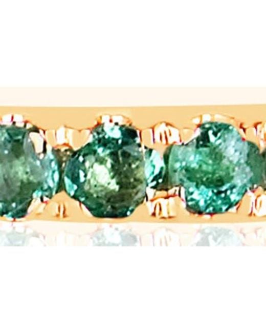 EF Collection Multicolor Emerald Eternity Stack Ring