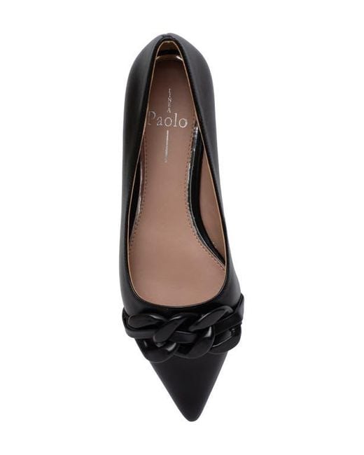 Linea Paolo Black Nora Pointed Toe Flat