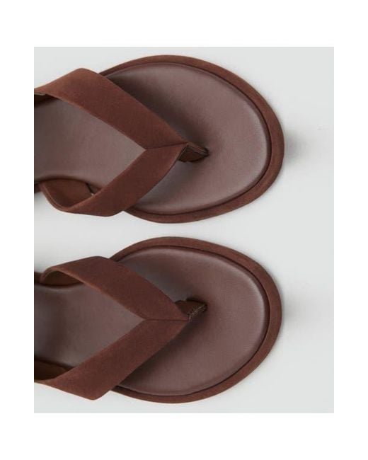 Mango Brown Ankle Strap Sandal
