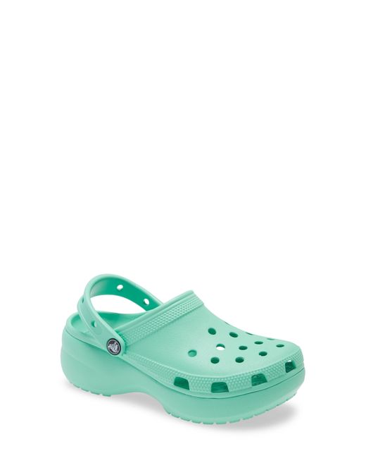 Crocs™ Classic Platform Clog in Green | Lyst