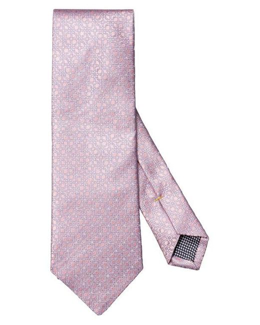 Eton of Sweden Purple Floral Jacquard Silk Tie for men