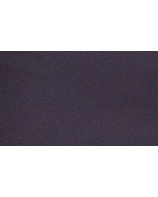 Berle Blue Self Sizer Waist Flat Front Classic Fit Microfiber Trousers for men