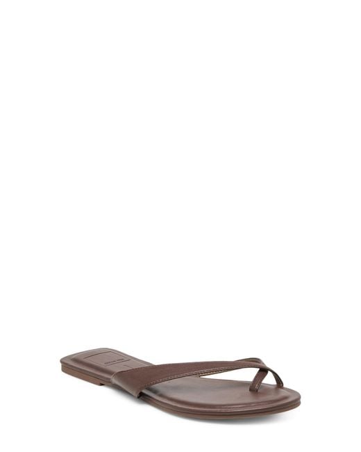 Dolce Vita White Lenex Toe Loop Sandal